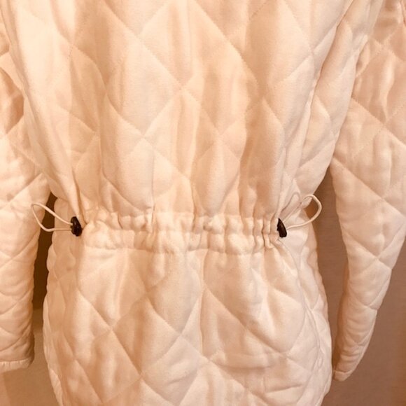 Ivory Quilted Jacket by Croft & Barrow - Picture 4 of 6